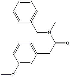 N-Methyl-N-(benzyl)-2-(3-methoxyphenyl)acetamide Structure