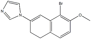 1,2-Dihydro-3-(1H-imidazol-1-yl)-5-bromo-6-methoxynaphthalene Structure