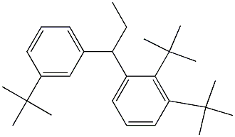 1-(2,3-Di-tert-butylphenyl)-1-(3-tert-butylphenyl)propane Structure