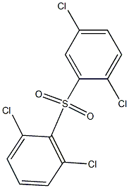 2,5-Dichlorophenyl 2,6-dichlorophenyl sulfone Structure