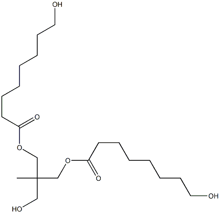 Bis(8-hydroxyoctanoic acid)2-(hydroxymethyl)-2-methyl-1,3-propanediyl ester Structure