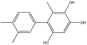 6-Methyl-5-(3,4-dimethylphenyl)benzene-1,2,4-triol Structure