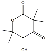 3,3,6,6-Tetramethyl-5-hydroxytetrahydro-2H-pyran-2,4-dione 구조식 이미지