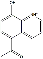 5-Acetyl-8-hydroxyquinolinium Structure