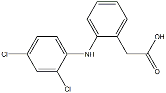 2-(2,4-Dichlorophenylamino)benzeneacetic acid 구조식 이미지