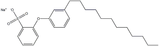 2-(3-Dodecylphenoxy)benzenesulfonic acid sodium salt Structure