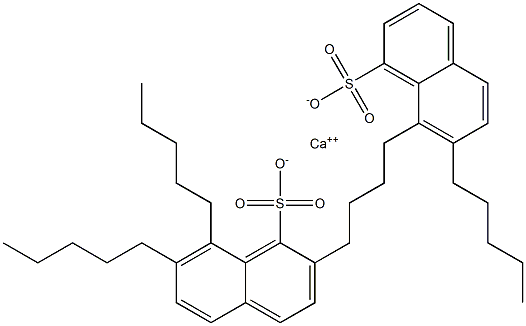 Bis(7,8-dipentyl-1-naphthalenesulfonic acid)calcium salt 구조식 이미지