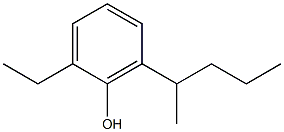 2-Ethyl-6-(1-methylbutyl)phenol Structure