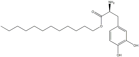 3-Hydroxy-L-tyrosine dodecyl ester Structure