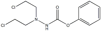 3,3-Bis(2-chloroethyl)carbazic acid phenyl ester Structure