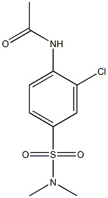 3-Chloro-4-acetylamino-N,N-dimethylbenzenesulfonamide Structure