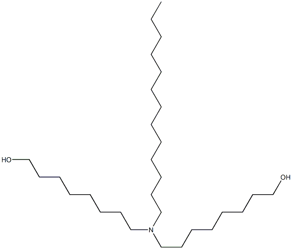 8,8'-(Tridecylimino)bis(1-octanol) 구조식 이미지