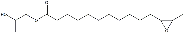 12,13-Epoxymyristic acid 2-hydroxypropyl ester Structure