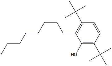 3,6-Di-tert-butyl-2-octylphenol 구조식 이미지