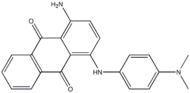 1-Amino-4-[[p-(dimethylamino)phenyl]amino]anthraquinone 구조식 이미지