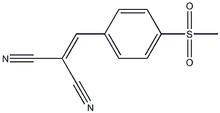 (4-Methylsulfonylbenzylidene)malononitrile Structure