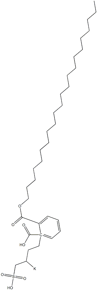 Phthalic acid 1-docosyl 2-(3-potassiosulfobutyl) ester Structure