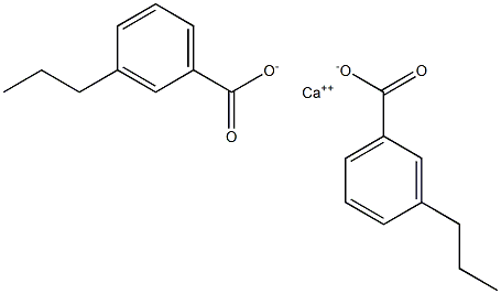 Bis(3-propylbenzoic acid)calcium salt Structure
