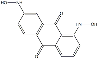 1,7-Bis(hydroxyamino)anthraquinone Structure