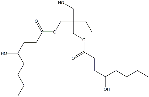 Bis(4-hydroxyoctanoic acid)2-ethyl-2-(hydroxymethyl)-1,3-propanediyl ester 구조식 이미지