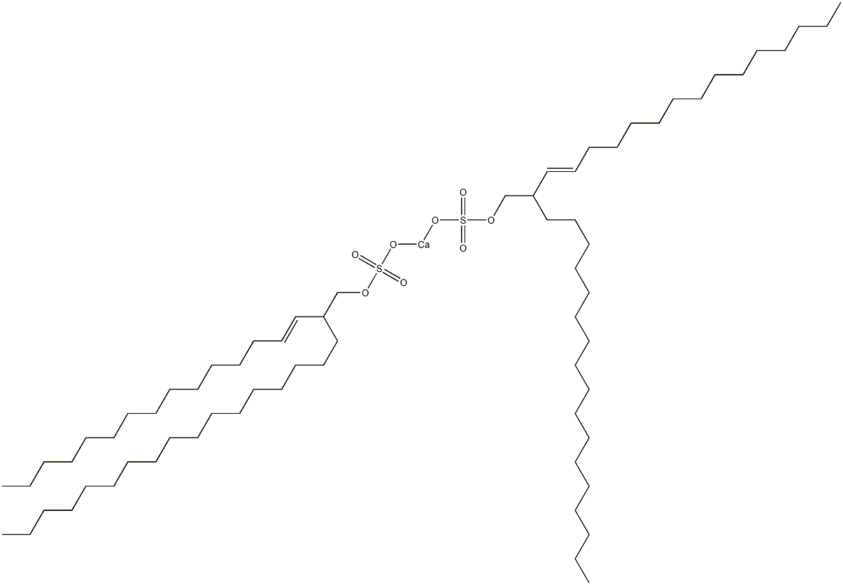 Bis[2-(1-pentadecenyl)nonadecyloxysulfonyloxy]calcium 구조식 이미지