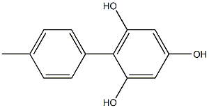 2-(4-Methylphenyl)benzene-1,3,5-triol Structure