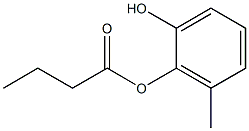 Butyric acid 2-hydroxy-6-methylphenyl ester Structure