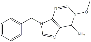 1-Methoxy-6-amino-9-benzyl-1,6-dihydro-9H-purine 구조식 이미지