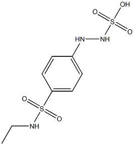 2-[p-(Ethylsulfamoyl)phenyl]hydrazinesulfonic acid Structure
