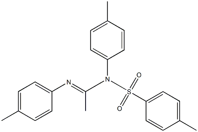 N1-Tosyl-N1,N2-bis(p-methylphenyl)acetamidine Structure