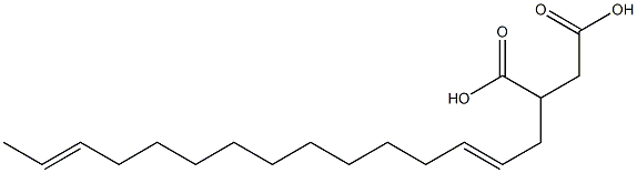 (2,13-Pentadecadienyl)succinic acid Structure