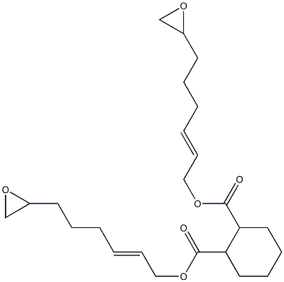 Cyclohexane-1,2-dicarboxylic acid bis(7,8-epoxy-2-octen-1-yl) ester Structure