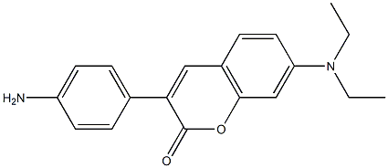 7-(Diethylamino)-3-[4-aminophenyl]coumarin Structure