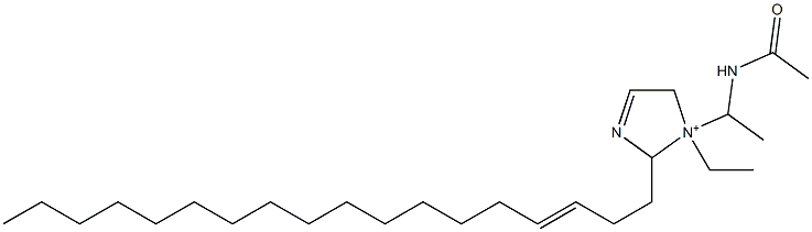 1-[1-(Acetylamino)ethyl]-1-ethyl-2-(3-octadecenyl)-3-imidazoline-1-ium Structure
