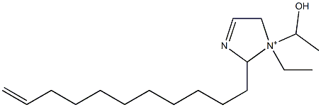 1-Ethyl-1-(1-hydroxyethyl)-2-(10-undecenyl)-3-imidazoline-1-ium 구조식 이미지