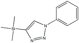 1-Phenyl-4-(trimethylsilyl)-1H-1,2,3-triazole 구조식 이미지