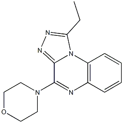 4-Morpholino-1-ethyl[1,2,4]triazolo[4,3-a]quinoxaline Structure