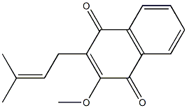 2-Methoxy-3-(3-methyl-2-butenyl)-1,4-naphthoquinone Structure