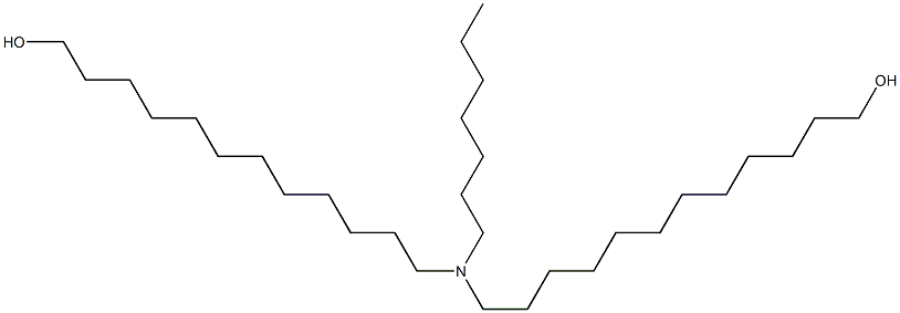 12,12'-(Heptylimino)bis(1-dodecanol) Structure