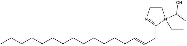 1-Ethyl-2-(2-hexadecenyl)-1-(1-hydroxyethyl)-2-imidazoline-1-ium 구조식 이미지