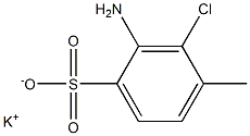 2-Amino-3-chloro-4-methylbenzenesulfonic acid potassium salt 구조식 이미지