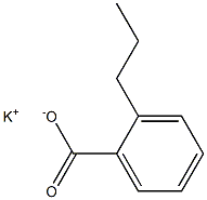 2-Propylbenzoic acid potassium salt Structure