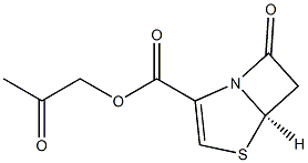 (1R)-6-Oxo-2-thia-5-azabicyclo[3.2.0]hept-3-ene-4-carboxylic acid 2-oxopropyl ester 구조식 이미지