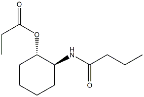 (1S,2S)-2-(Butyrylamino)cyclohexanol propionate 구조식 이미지