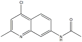 4-Chloro-2-methyl-7-(acetylamino)quinoline 구조식 이미지