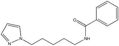 N-[5-(1H-Pyrazol-1-yl)pentyl]benzamide 구조식 이미지