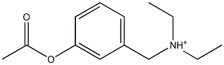 Diethyl(m-acetoxyphenyl)methanaminium Structure