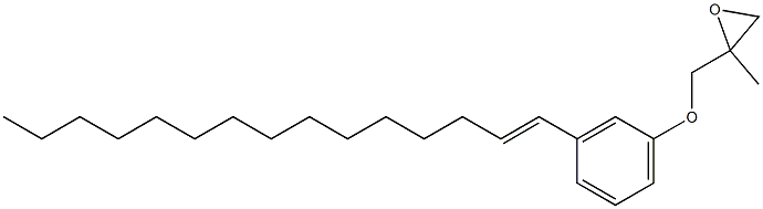 3-(1-Pentadecenyl)phenyl 2-methylglycidyl ether 구조식 이미지