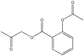 2-Acetoxybenzoic acid 2-oxopropyl ester Structure