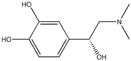 (-)-4-[(R)-2-(Dimethylamino)-1-hydroxyethyl]-1,2-benzenediol 구조식 이미지